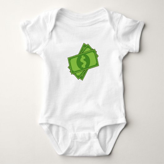 Cartoon Dollar Bills Romper (Voorkant)