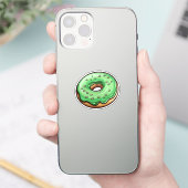 Cartoon donut sticker (Telefoon)