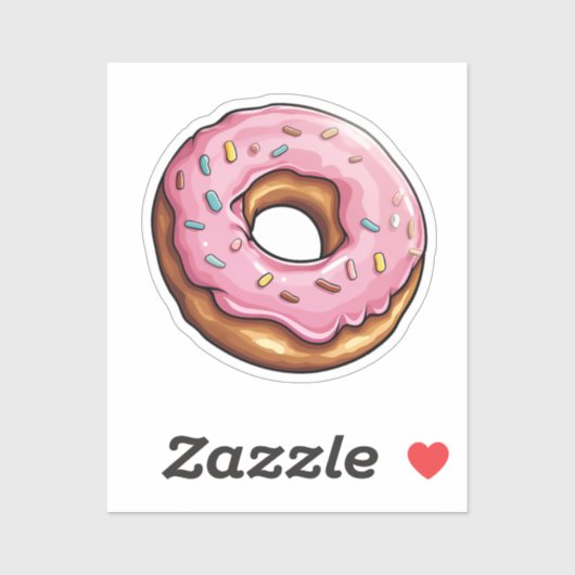 Cartoon donut sticker (Vel)