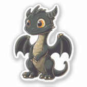 Cartoon draak sticker (Voorkant)