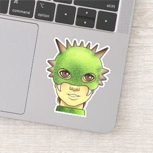 Cartoon Dragon Girl Sticker