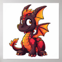 Cartoon Dragon Illustratie