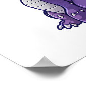 Cartoon Dragon Illustratie Poster (Hoek)