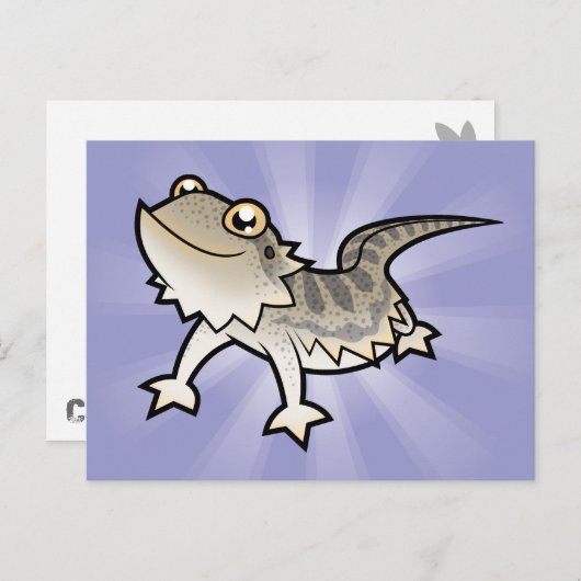 Cartoon Dragon / Rankin Dragon Briefkaart (Voorkant / Achterkant)