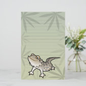 Cartoon Dragon / Rankin Dragon Briefpapier (Staand voorkant)