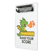 Cartoon Dragon Ruler Sticker - Schattigee School Mini Klembord (Angled2)