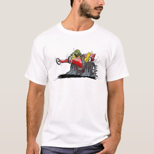 Cartoon dragster t-shirt (Voorkant)