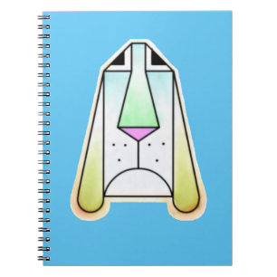 Cartoon Droopy Bloodhound Spiral Photo Notitieboek