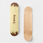 Cartoon druiptaart met naam skateboard (Voorkant)