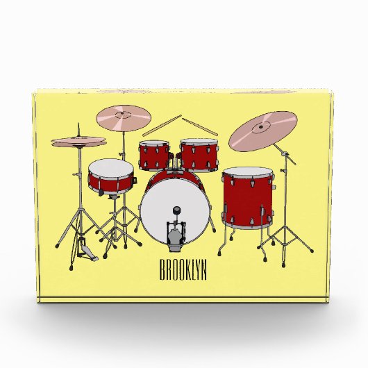 Cartoon Drum kit Fotoblokken (Voorkant)