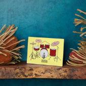 Cartoon Drum kit Fotoplaat (Zijkant)