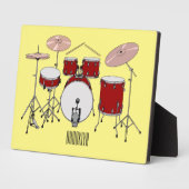 Cartoon Drum kit Fotoplaat (Zijkant)