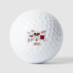 Cartoon Drum kit Golfballen