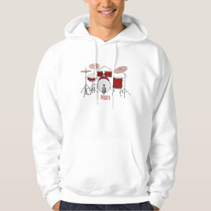 Cartoon Drum kit Hoodie