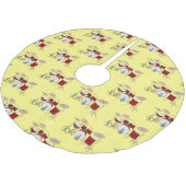 Cartoon Drum kit Kerstboom Rok (Gekanteld)