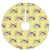 Cartoon Drum kit Kerstboom Rok (Voorkant)