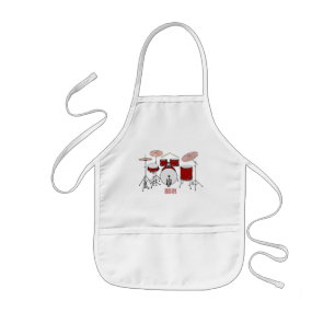 Cartoon Drum kit Kinder Schort