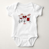 Cartoon Drum kit Romper (Voorkant)