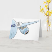 Cartoon Duck Cartoon - Carte de voeux (Fleur jaune)