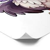 Cartoon Eagle Illustratie Poster (Hoek)