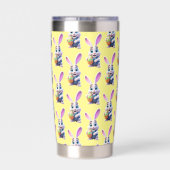 Cartoon Easter Bunny Geïsoleerde Drinkbeker (Achterkant)