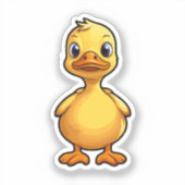 Cartoon eend sticker (Voorkant)
