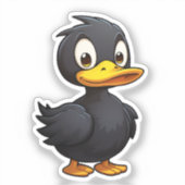 Cartoon eend sticker (Voorkant)