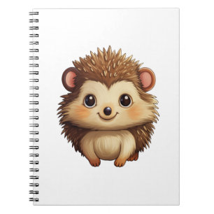 Cartoon egel illustratie notitieboek