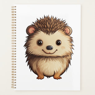 Cartoon egel illustratie planner