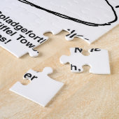 Cartoon Eiffeltoren modelleren Legpuzzel (Zijkant)