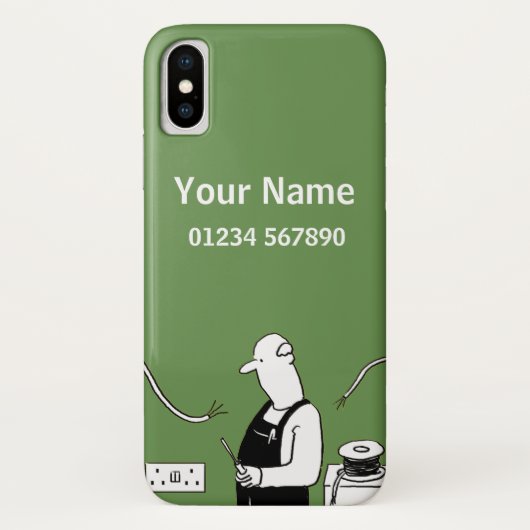 Cartoon Elektrisch thema Case-Mate iPhone Case (Achterkant)