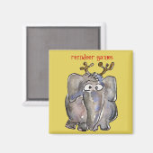 Cartoon Elephant Magnet Magneet (Voorkant / Achterkant)