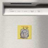 Cartoon Elephant Magnet Magneet (Insitu (Vaatwasser))