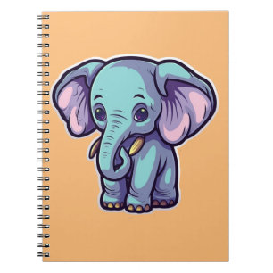 CARTOON ELEPHANT NOTITIEBOEK