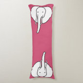 Cartoon Elephant Print Pillow Lichaamskussen (Voorkant Verticaal)