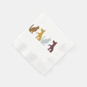 Cartoon- en hondenpatroon servetten (Hoek)