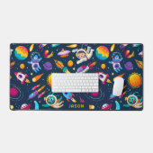 Cartoon enfants espace et galaxie sans couture mot (Clavier et souris)