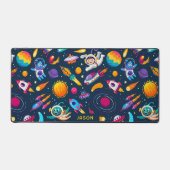 Cartoon enfants espace et galaxie sans couture mot (Recto)