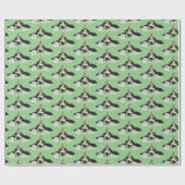 Cartoon English Cocker spaniel Wrapping Paper Cadeaupapier (Vlak)