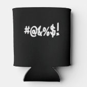 Cartoon Expletive Swearing Curse Funny Symbols Blikjeskoeler (Achterkant)