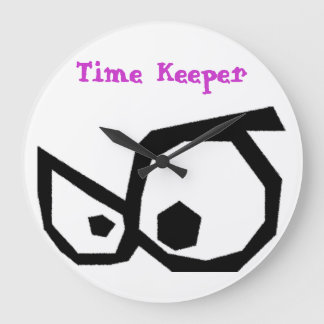 Cartoon Eyes Time Keeper Wall Clock Grote Klok