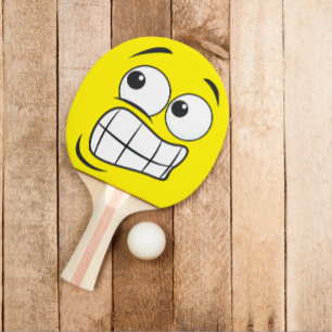 Cartoon Face Oops Emotion Tafeltennisbatje