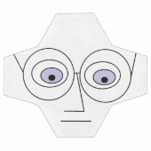 Cartoon Face Wearing Glasses Design Hilarious Voetbal (Enkel)