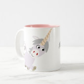 Cartoon Facétitif mignon Unicorn Mug (Devant gauche)