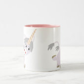 Cartoon Facétitif mignon Unicorn Mug (Centre)