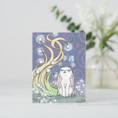 Cartoon Fairy Bunny Rabbit Fantasy Art Briefkaart (Staand voorkant)