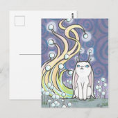 Cartoon Fairy Bunny Rabbit Fantasy Art Briefkaart (Voorkant / Achterkant)