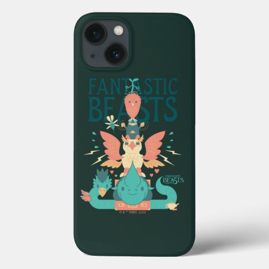 Cartoon Fantastic Beasts Emerge From Suitcase Case-Mate iPhone Case (Achterkant)