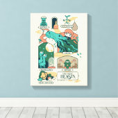 Cartoon Fantastic Beasts Scenes Canvas Afdruk (Insitu (Houten vloer))