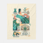 Cartoon Fantastic Beasts Scenes Fleece Deken (Voorkant)
